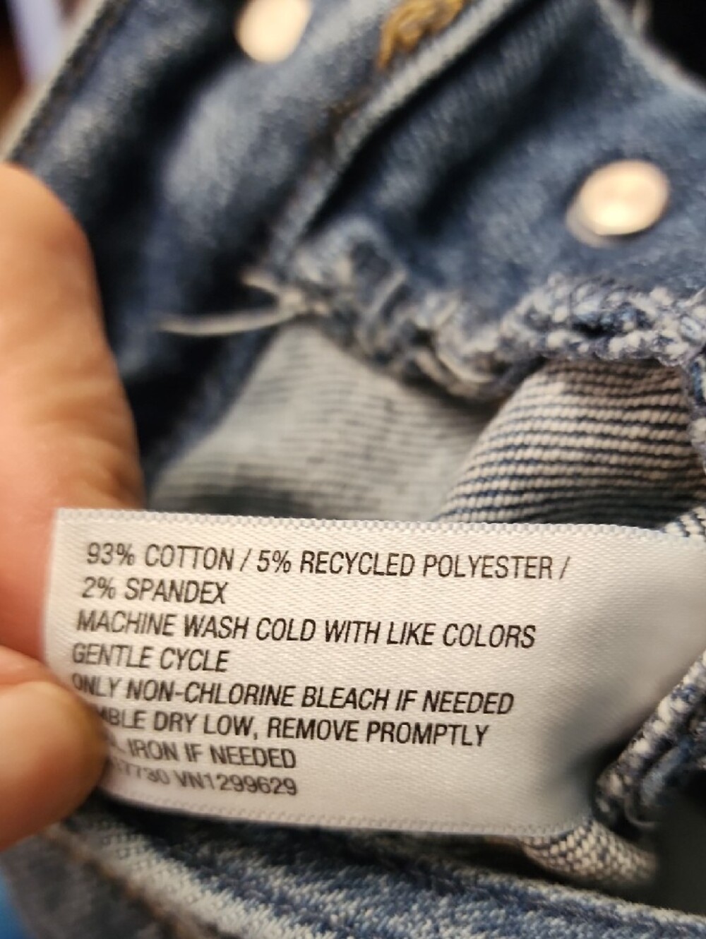 Ava & Viv Classic Blue Denim Overalls Size Youth 18 - Picture 4 of 9